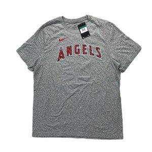 Size XL Nike Los Angeles Angels Shohei Ohtani Gray Name And Number Shirt